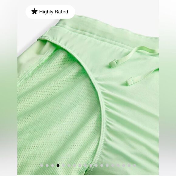 NWT NIKE Men's Challenger Dri Fit 5" Brief-Lined Shorts Reflective Neon Green - Picture 4 of 5